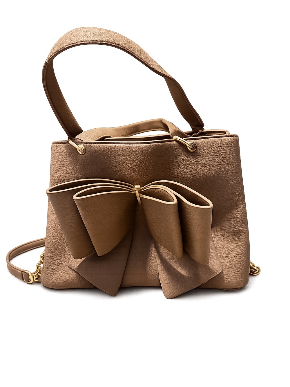 Like Dreams Jenna Bow Triple Compartment Beige